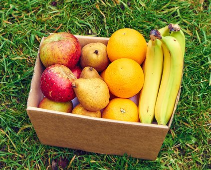 Medium organic fruit box
