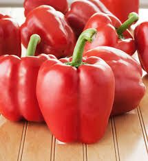 organic red peppers