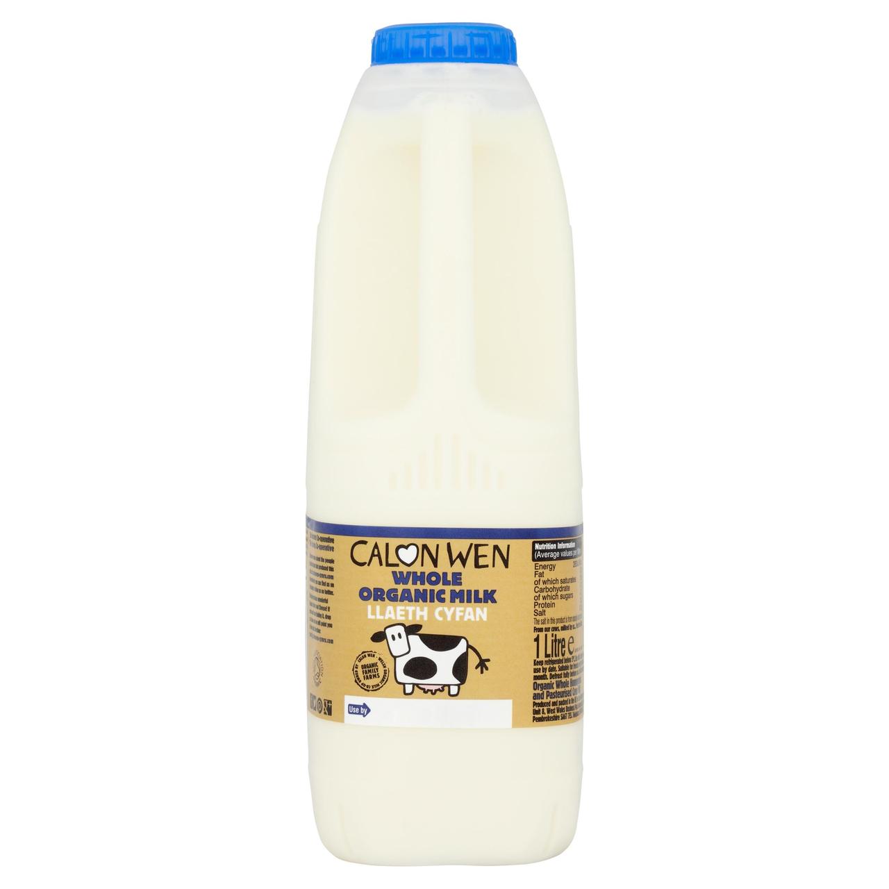 Calon wen organic whole milk 1lt